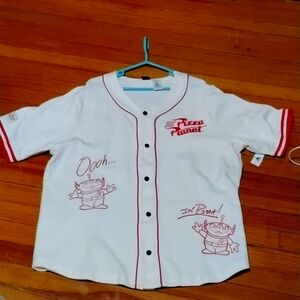 Disney pizza planet xl baseball jersey nwt